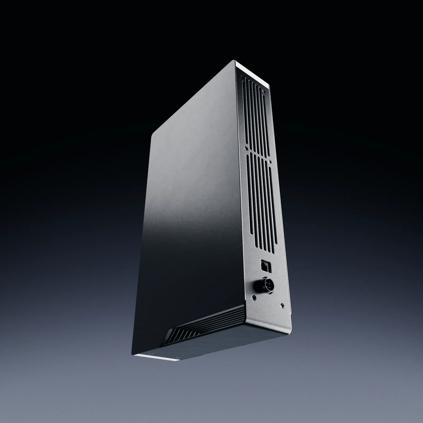 Core from below and behind: the vents and the power input