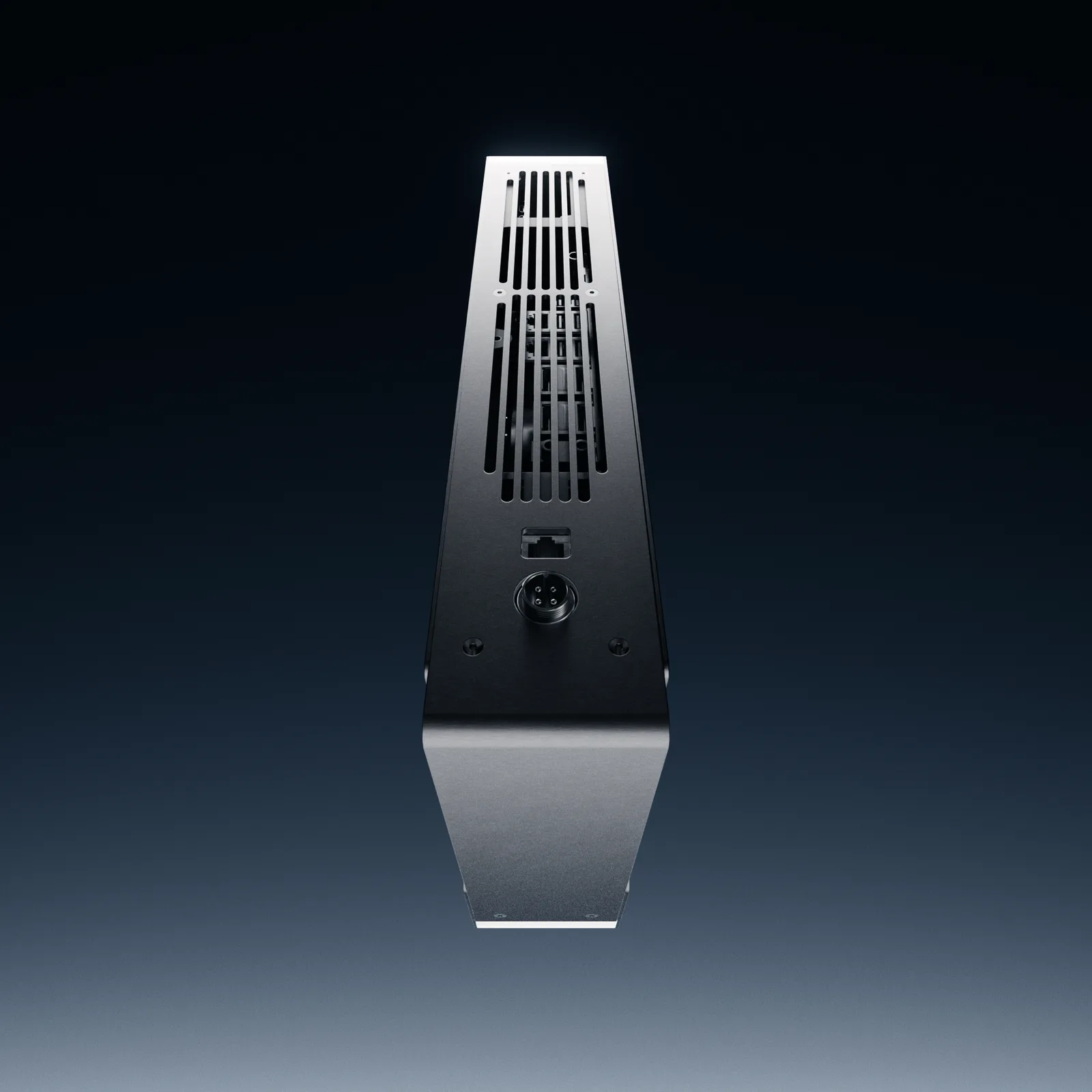 Core from the back, the vents above the power input